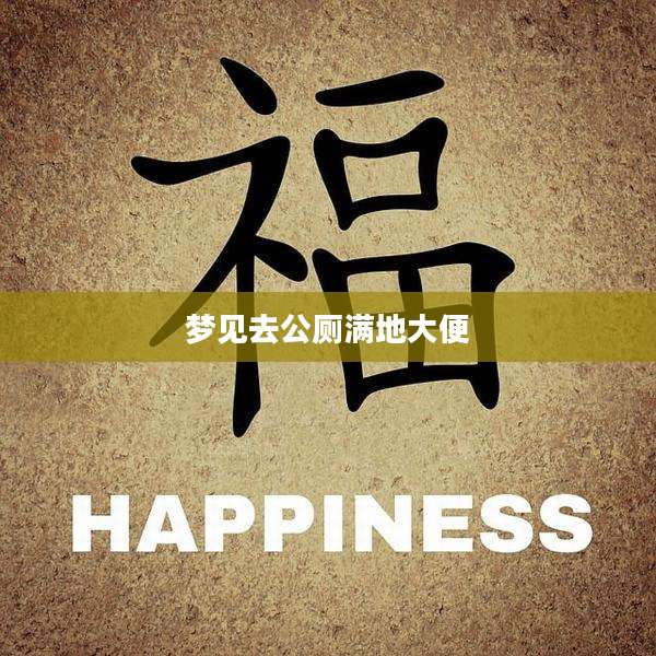 梦见去公厕满地大便