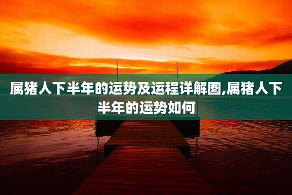 属猪人下半年的运势及运程详解图,属猪人下半年的运势如何