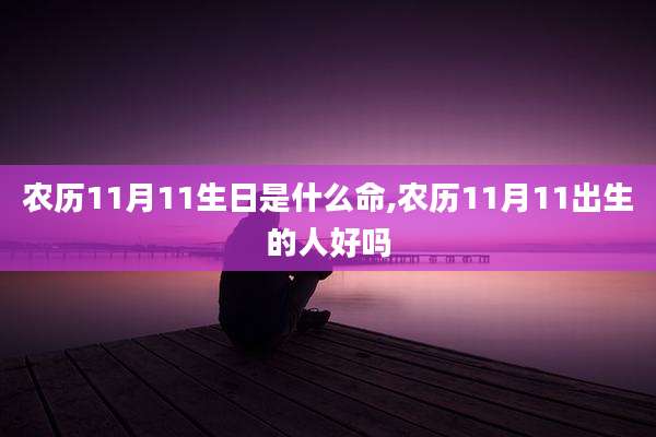 农历11月11生日是什么命,农历11月11出生的人好吗