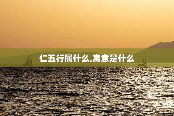 仁五行属什么,寓意是什么