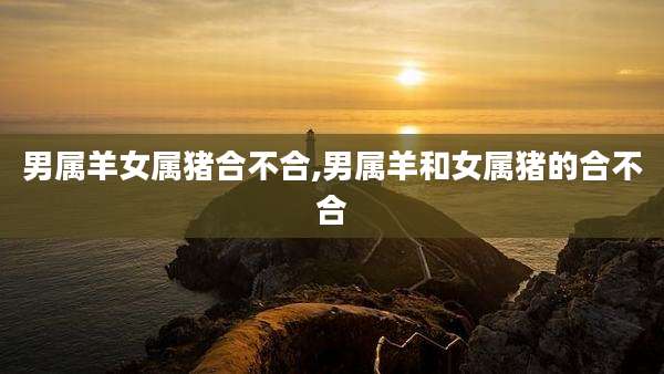男属羊女属猪合不合,男属羊和女属猪的合不合