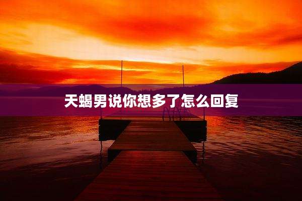 天蝎男说你想多了怎么回复