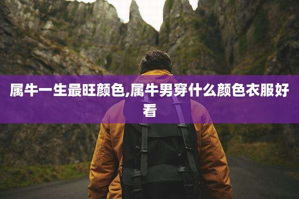 属牛一生最旺颜色,属牛男穿什么颜色衣服好看