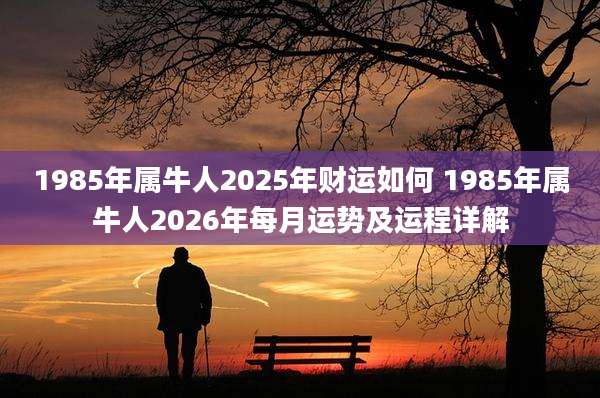 1985年属牛人2025年财运如何 1985年属牛人2026年每月运势及运程详解