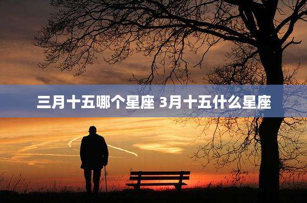 三月十五哪个星座 3月十五什么星座