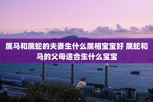 属马和属蛇的夫妻生什么属相宝宝好 属蛇和马的父母适合生什么宝宝