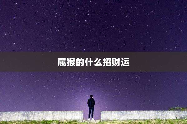 属猴的什么招财运