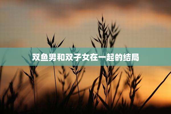 双鱼男和双子女在一起的结局