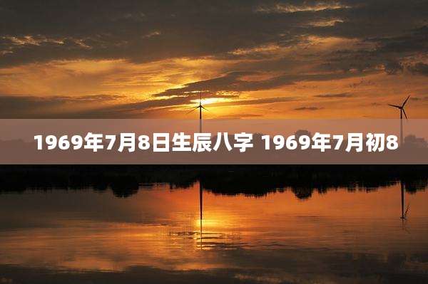 1969年7月8日生辰八字 1969年7月初8