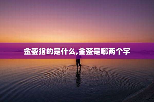 金銮指的是什么,金銮是哪两个字
