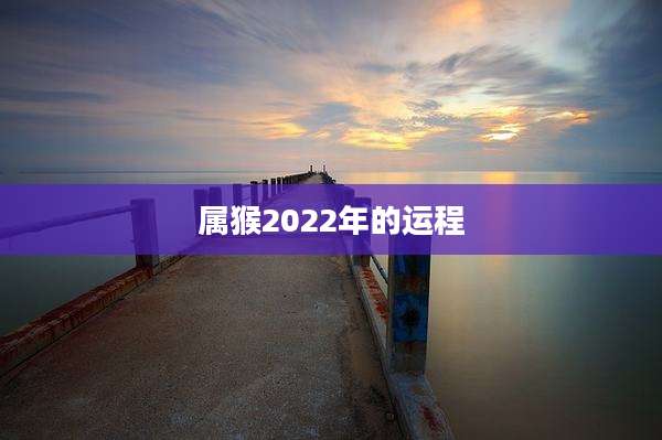 属猴2022年的运程