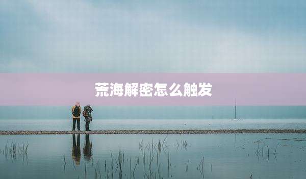 荒海解密怎么触发