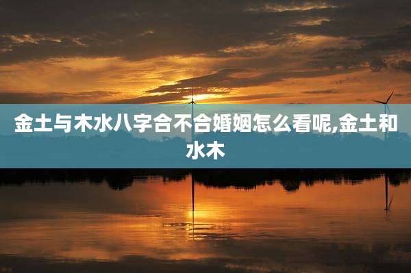 金土与木水八字合不合婚姻怎么看呢,金土和水木