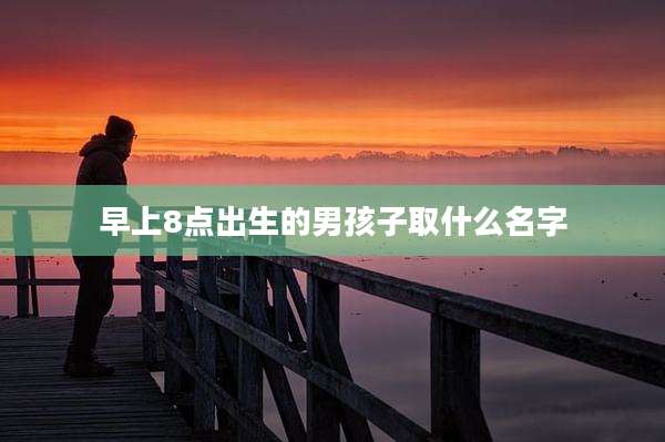 早上8点出生的男孩子取什么名字