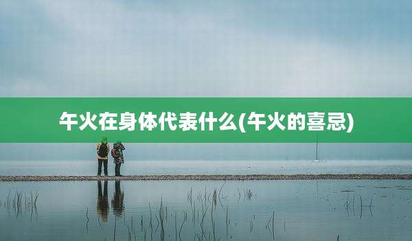 午火在身体代表什么(午火的喜忌)