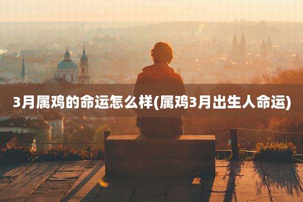 3月属鸡的命运怎么样(属鸡3月出生人命运)