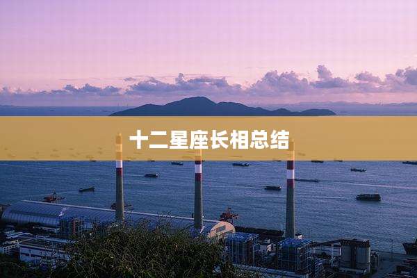 十二星座长相总结