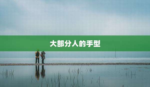 大部分人的手型