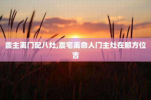 震主离门配八灶,震宅离命人门主灶在那方位吉