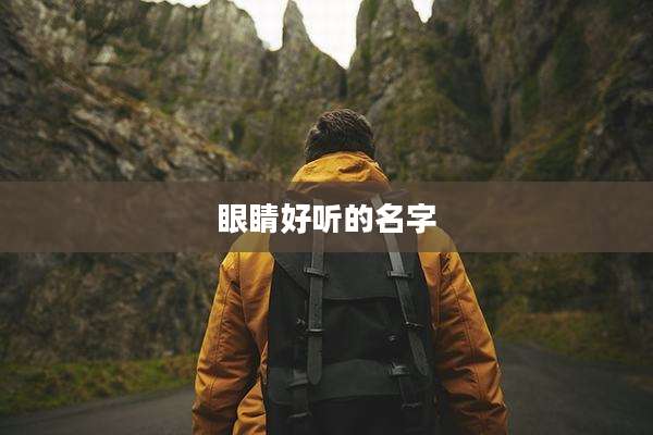 眼睛好听的名字