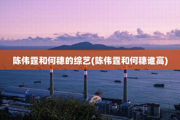 陈伟霆和何穗的综艺(陈伟霆和何穗谁高)