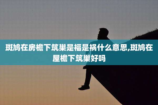 斑鸠在房檐下筑巢是福是祸什么意思,斑鸠在屋檐下筑巢好吗
