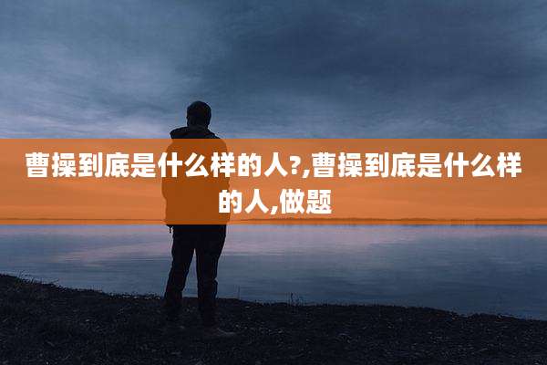 曹操到底是什么样的人?,曹操到底是什么样的人,做题