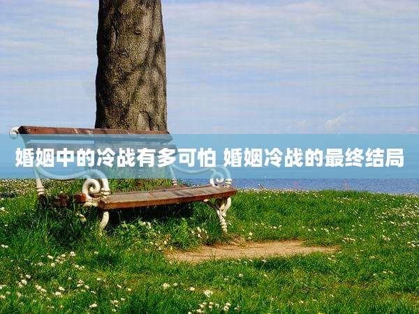 婚姻中的冷战有多可怕 婚姻冷战的最终结局