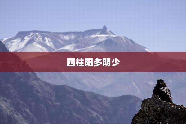 四柱阳多阴少