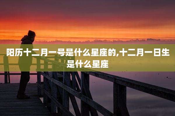 阳历十二月一号是什么星座的,十二月一日生是什么星座