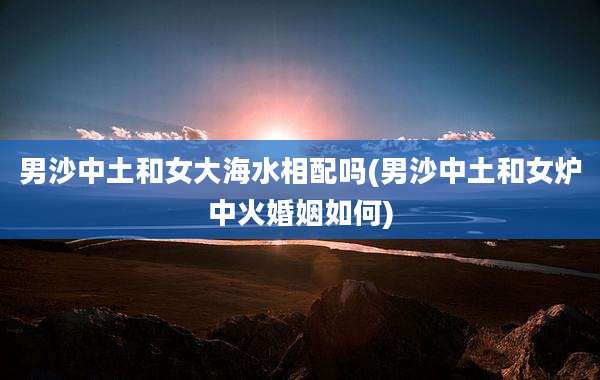 男沙中土和女大海水相配吗(男沙中土和女炉中火婚姻如何)