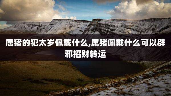 属猪的犯太岁佩戴什么,属猪佩戴什么可以辟邪招财转运