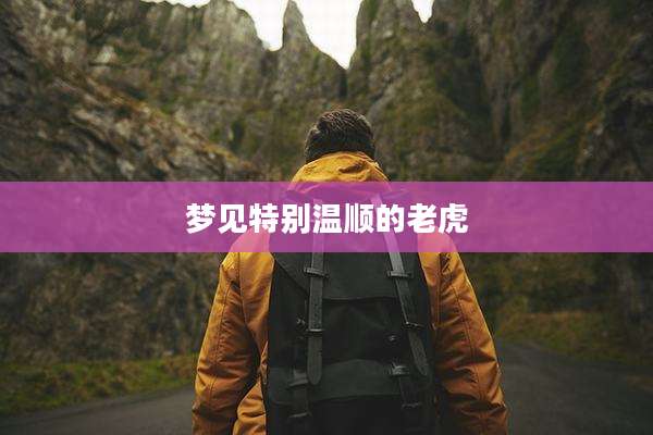 梦见特别温顺的老虎