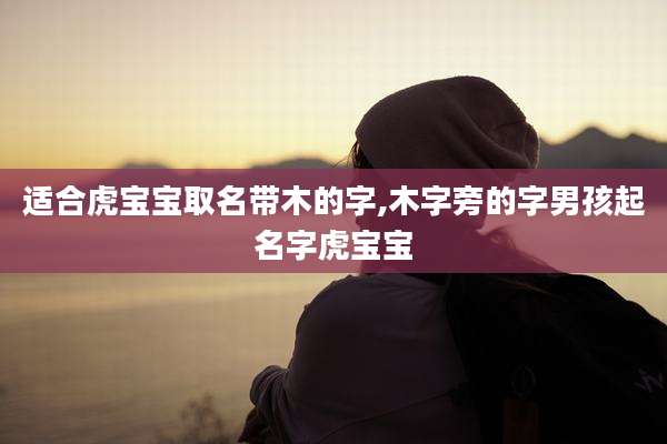 适合虎宝宝取名带木的字,木字旁的字男孩起名字虎宝宝