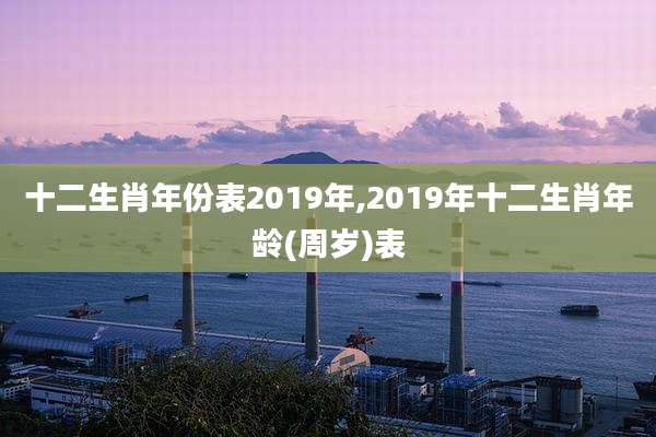 十二生肖年份表2019年,2019年十二生肖年龄(周岁)表
