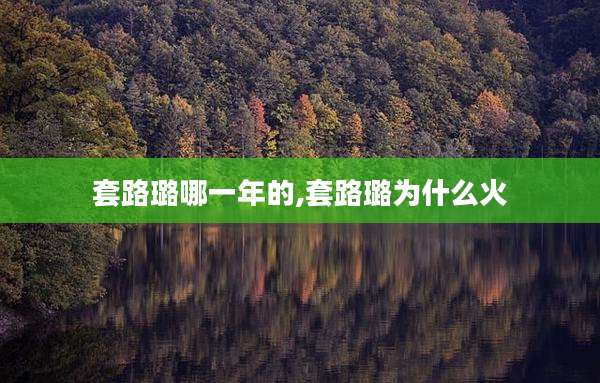 套路璐哪一年的,套路璐为什么火