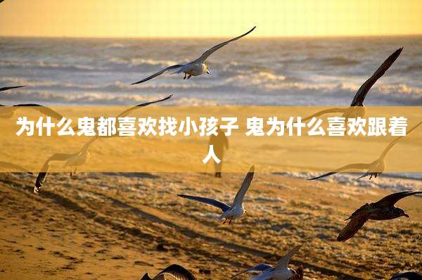 为什么鬼都喜欢找小孩子 鬼为什么喜欢跟着人