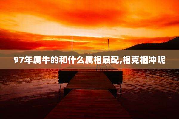 97年属牛的和什么属相最配,相克相冲呢