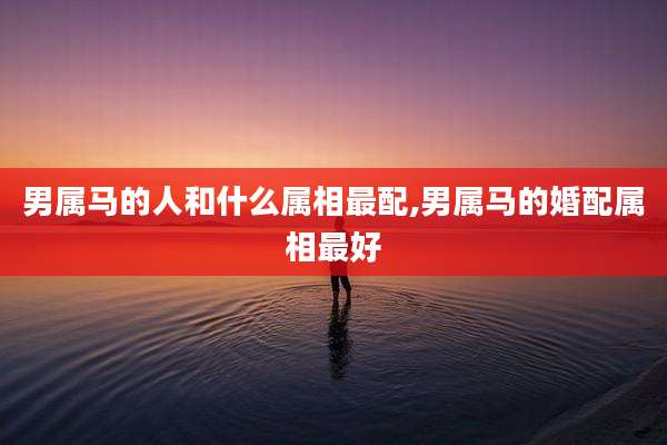 男属马的人和什么属相最配,男属马的婚配属相最好