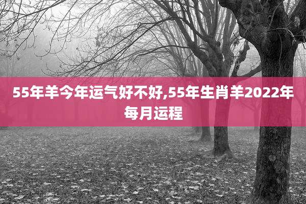 55年羊今年运气好不好,55年生肖羊2022年每月运程