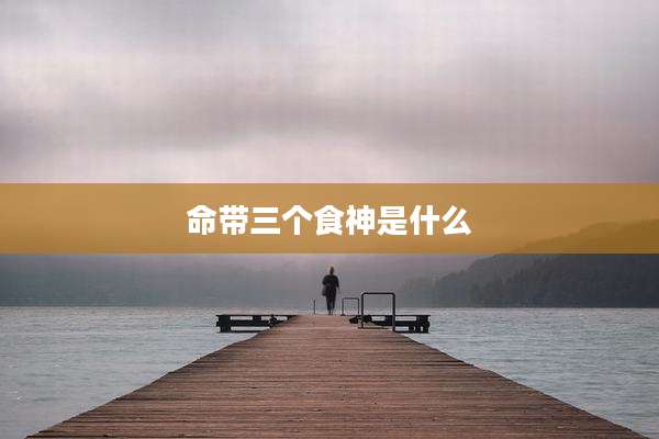 命带三个食神是什么