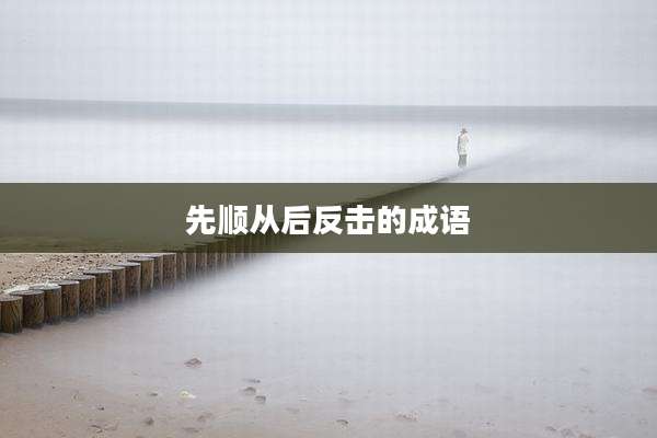 先顺从后反击的成语