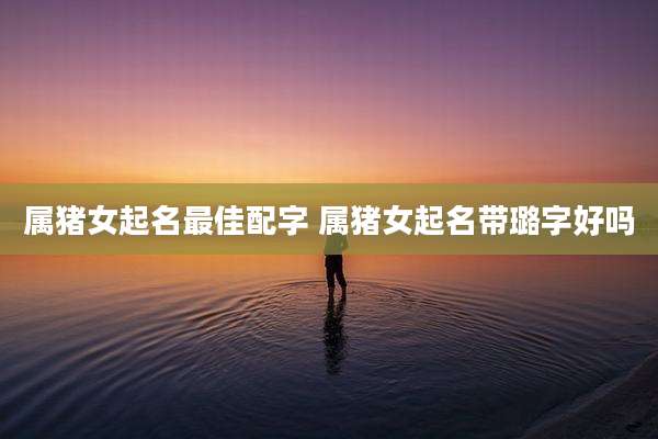属猪女起名最佳配字 属猪女起名带璐字好吗