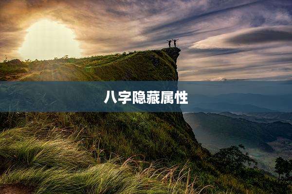 八字隐藏属性