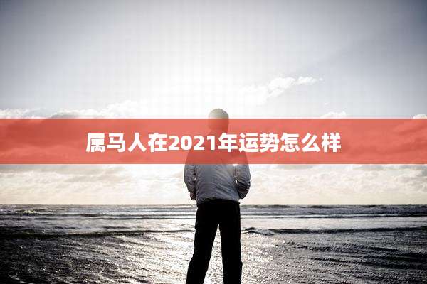 属马人在2021年运势怎么样