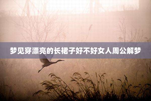 梦见穿漂亮的长裙子好不好女人周公解梦
