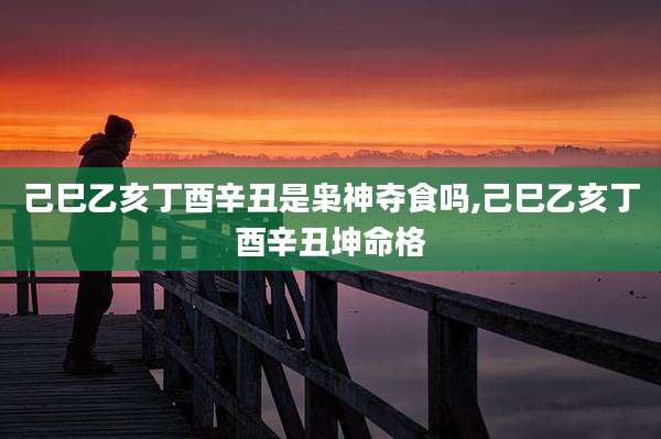 己巳乙亥丁酉辛丑是枭神夺食吗,己巳乙亥丁酉辛丑坤命格