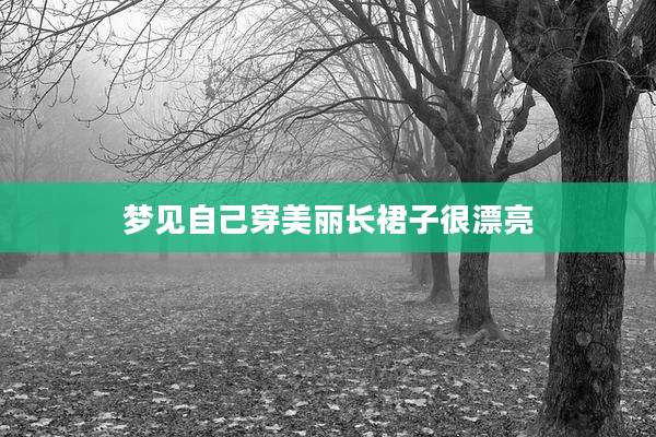 梦见自己穿美丽长裙子很漂亮