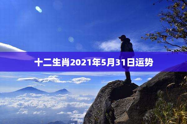 十二生肖2021年5月31日运势