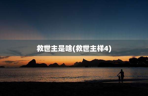 救世主是啥(救世主样4)